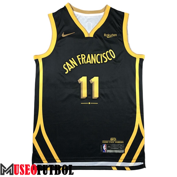 Camisetas De Futbol Golden State Warriors (THOMPSON #11) 2023/24 Negro/Amarillo