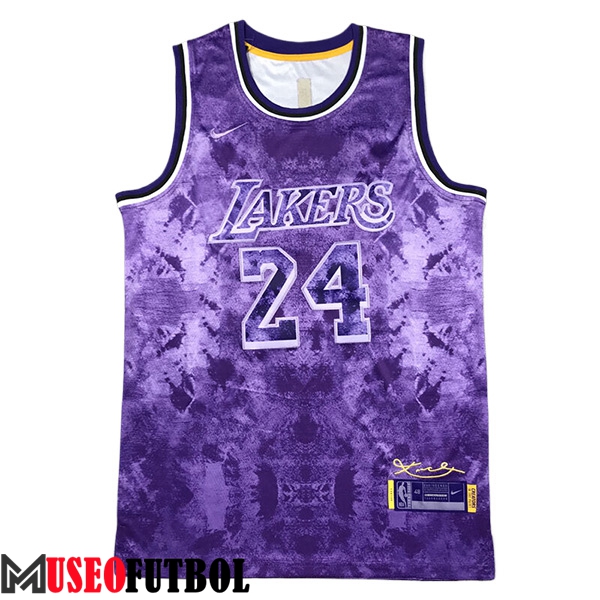 Camisetas De Futbol Los Angeles Lakers (BRYANT #24) 2023/24 Violeta -02