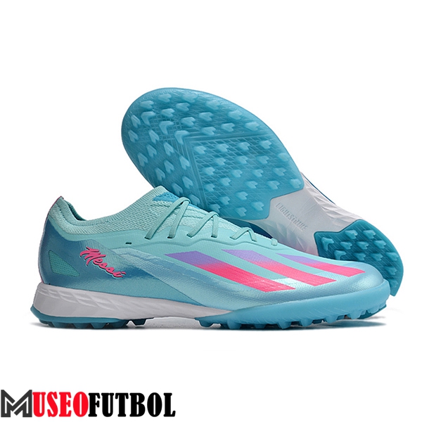 Adidas Botas De Fútbol X CRAZYFAST.1 TF BOOTS Azul/Rosa