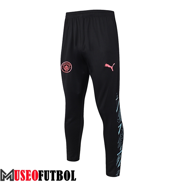 Pantalon Entrenamiento Manchester City Azul/Negro/Rojo 2023/2024