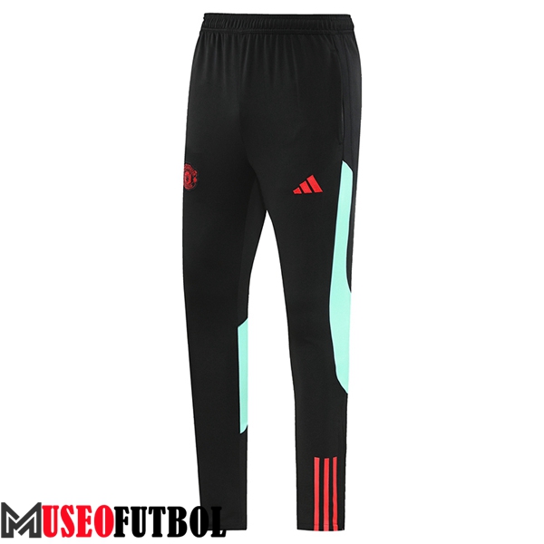 Pantalon Entrenamiento Manchester United Negro/Azul/Rojo 2023/2024