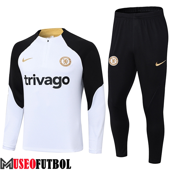 Chandal Equipos De Futbol FC Chelsea Blanco/Negro 2023/2024