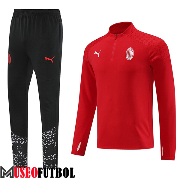 Chandal Equipos De Futbol AC Milan Rojo/Negro 2023/2024