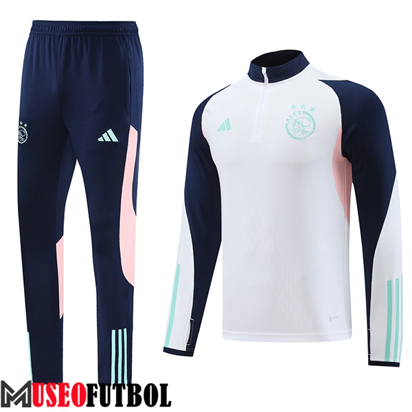 Chandal Equipos De Futbol Ajax Blanco/Negro/Rosa 2023/2024