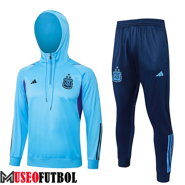 Chaqueta Con Capucha Chandal Argentina Azul 2023/2024