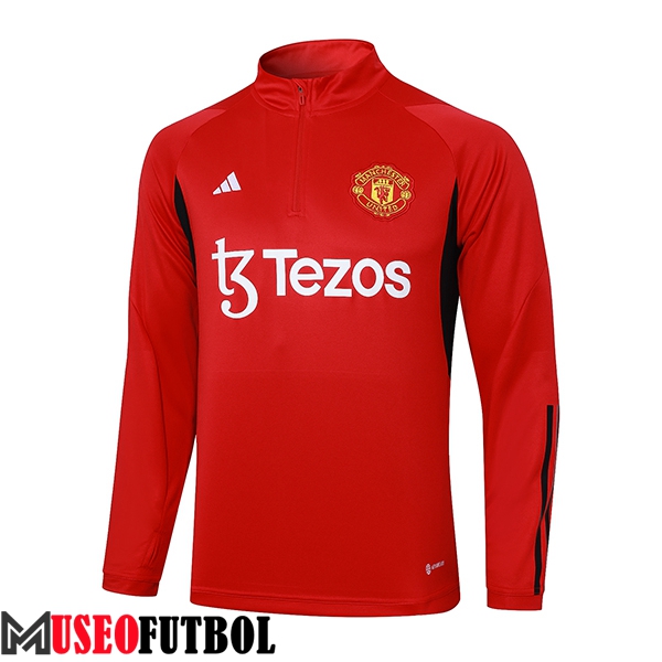 Sudadera De Entrenamiento Manchester United Rojo/Negro 2023/2024