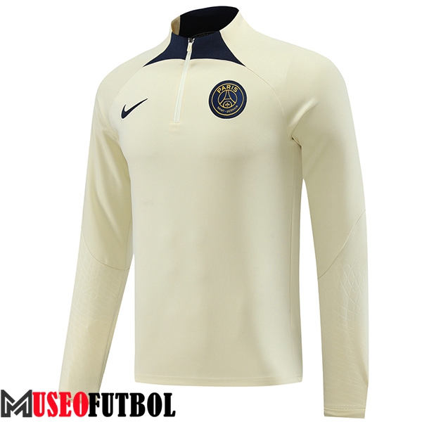 Sudadera De Entrenamiento PSG Beige/Azul 2023/2024