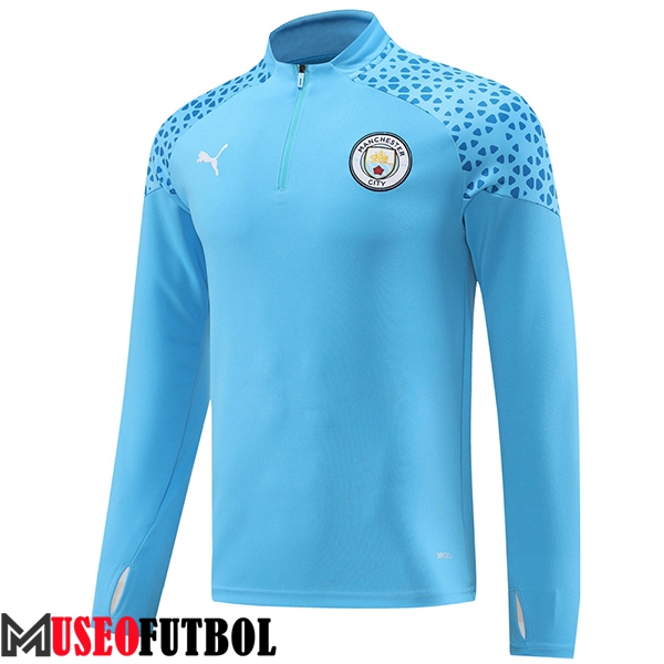 Sudadera De Entrenamiento Manchester City Azul 2023/2024 -03