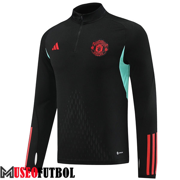 Sudadera De Entrenamiento Manchester United Negro/Azul/Rojo 2023/2024