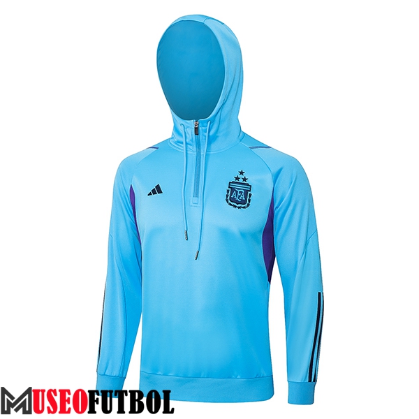 Sudadera De Entrenamiento Capucha Argentina Azul 2023/2024