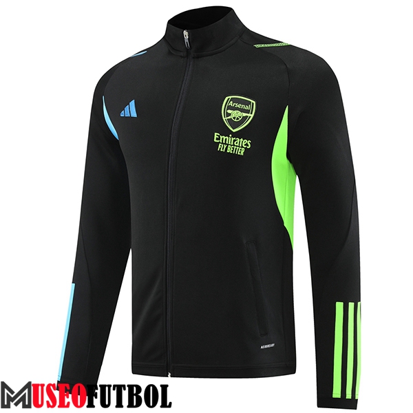 Chaquetas Futbol FC Arsenal Negro/Verde 2023/2024