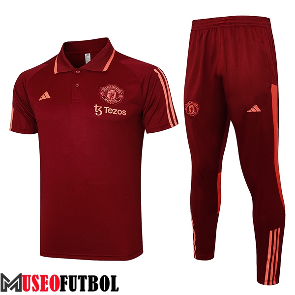 Camiseta Polo Manchester United Rojo 2023/2024