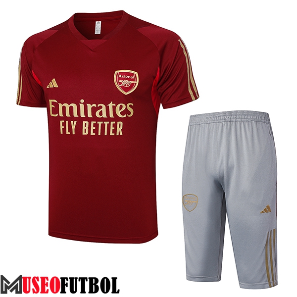 Camiseta Entrenamiento + Cortos Arsenal Rojo 2023/2024 -05