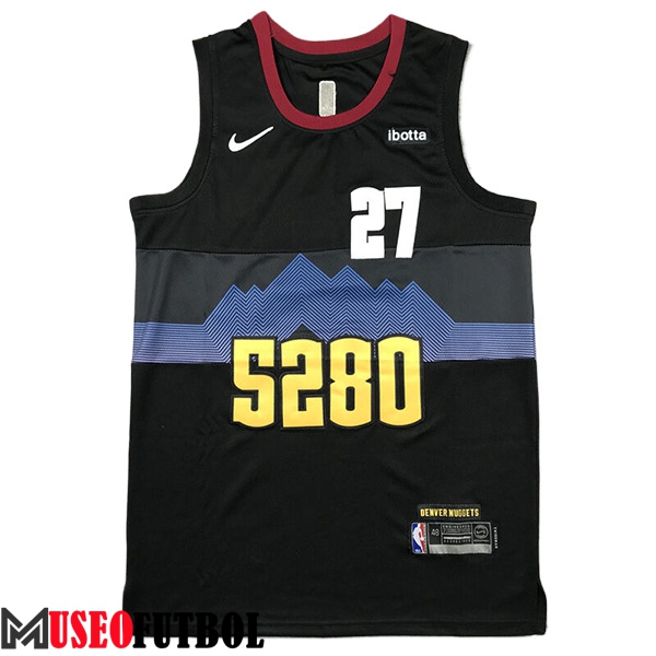 Camisetas Denver Nuggets (MURRAY #27) 2023/24 Negro/Azul/Amarillo