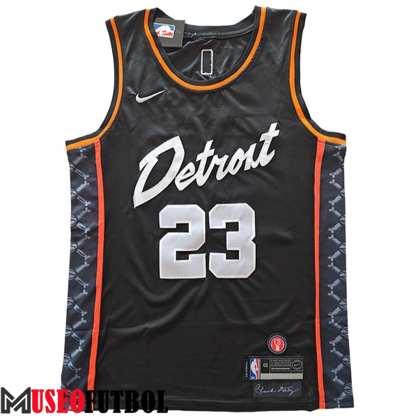 Camisetas Detroit Pistons (IVEY #23) 2023/24 Negro