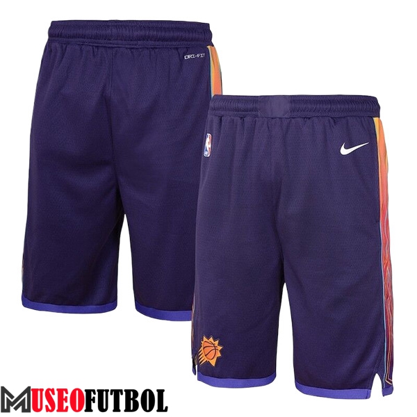 Cortos NBA Phoenix Suns 2023/24 Violeta/Naranja