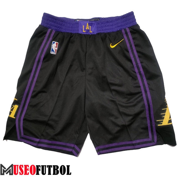 Cortos NBA Los Angeles Lakers 2023/24 Negro/Violeta -03