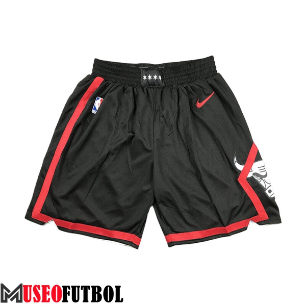 Cortos NBA Chicago Bulls 2023/24 Negro/Rojo -05