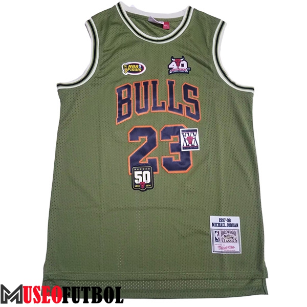 Camisetas Chicago Bulls (JORDAN #23) 2023/24 Verde -02