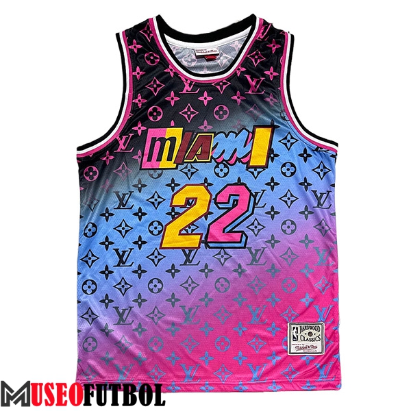 Camisetas Miami Heat (BUTLER #22) 2023/24 Violeta/Azul/Negro