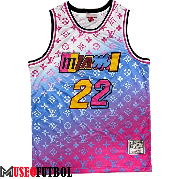 Camisetas Miami Heat (BUTLER #22) 2023/24 Violeta/Azul/Blanco