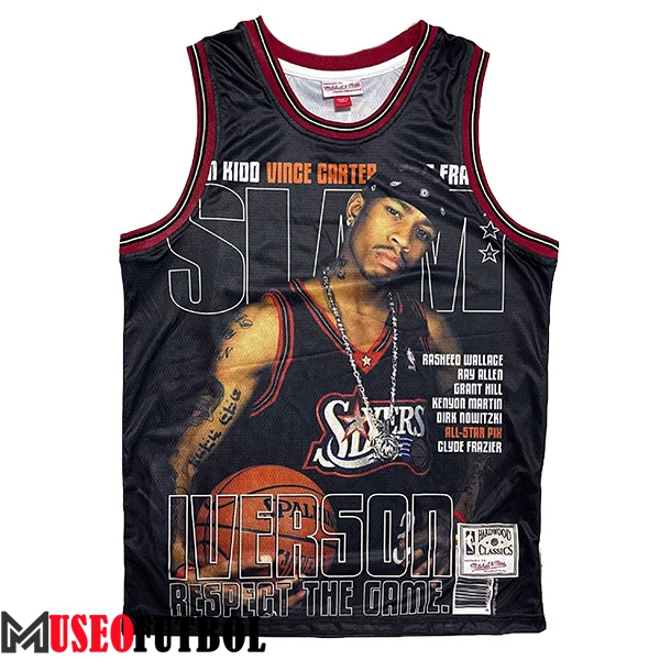 Camisetas Philadelphia 76ers (IVERSON #3) 2023/24 Negro -03