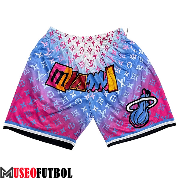 Cortos NBA Miami Heat 2023/24 Violeta/Azul/Blanco