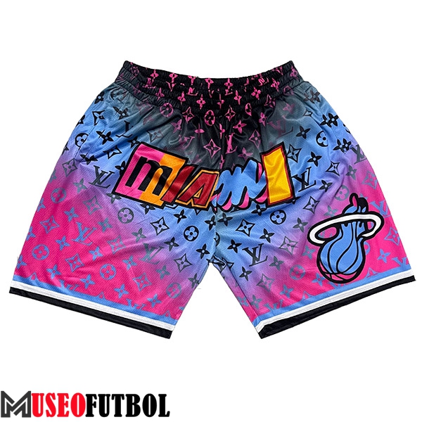 Cortos NBA Miami Heat 2023/24 Violeta/Azul/Negro