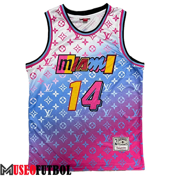 Camisetas Miami Heat (HERRO #14) 2023/24 Violeta/Azul/Blanco