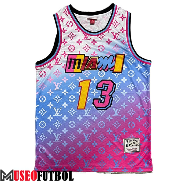 Camisetas Miami Heat (ADEBAYO #13) 2023/24 Violeta/Azul/Blanco