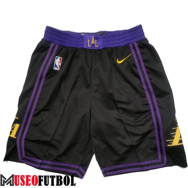 Cortos NBA Los Angeles Lakers 2023/24 Negro/Violeta -02