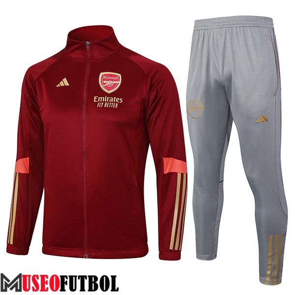 Chandal Equipos De Futbol - Chaqueta Arsenal Rojo/Gris 2023/2024