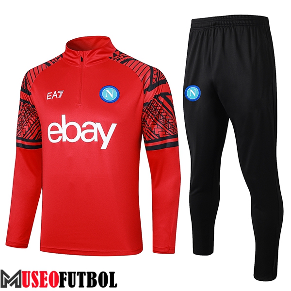 Chandal Equipos De Futbol SSC Napoli Rojo/Negro 2023/2024