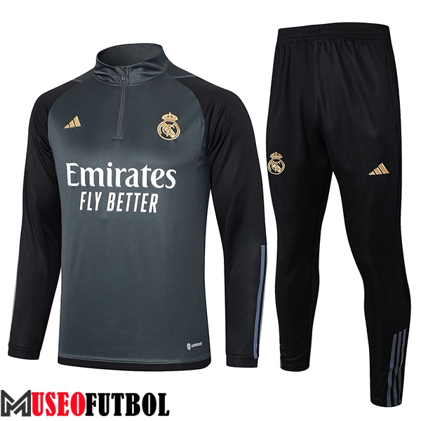 Chandal Equipos De Futbol Real Madrid Gris/Negro 2023/2024