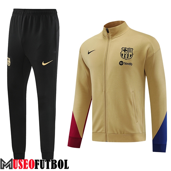 Chandal Equipos De Futbol - Chaqueta FC Barcelona Marrón/Negro 2023/2024