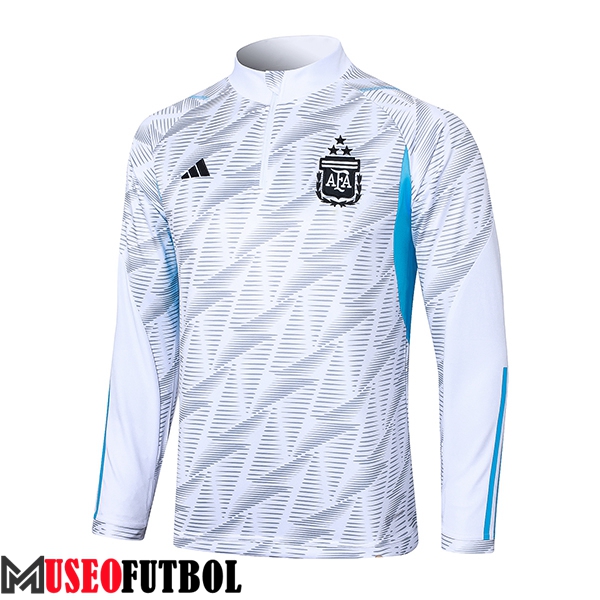 Sudadera De Entrenamiento Argentina Blanco/Gris/Azul 2023/2024