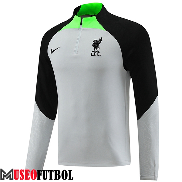 Sudadera De Entrenamiento FC Liverpool Gris/Negro 2023/2024