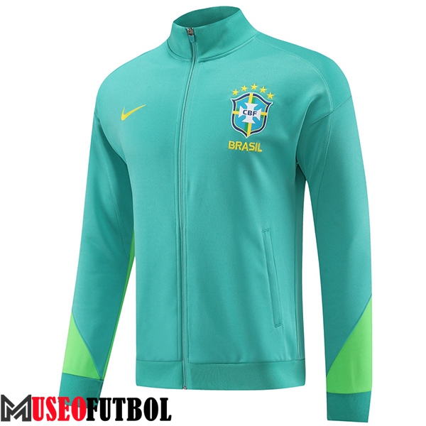 Chaquetas Futbol Brasil Verde/Azul 2023/2024