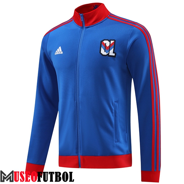 Chaquetas Futbol lyon Rojo/Azul 2023/2024