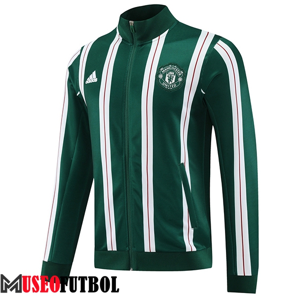 Chaquetas Futbol Manchester United Verde/Blanco 2023/2024