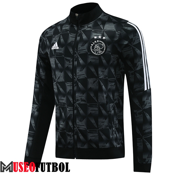 Chaquetas Futbol Ajax Negro/Gris 2023/2024