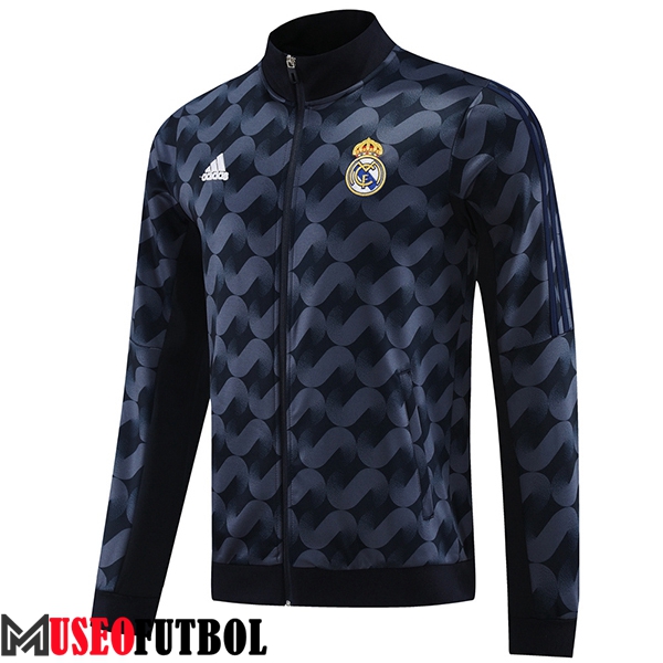 Chaquetas Futbol Real Madrid Negro/Azul 2023/2024