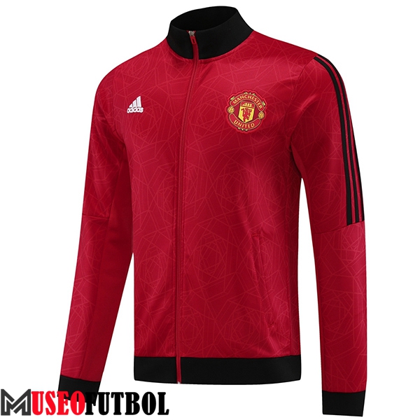 Chaquetas Futbol Manchester United Rojo/Negro 2023/2024