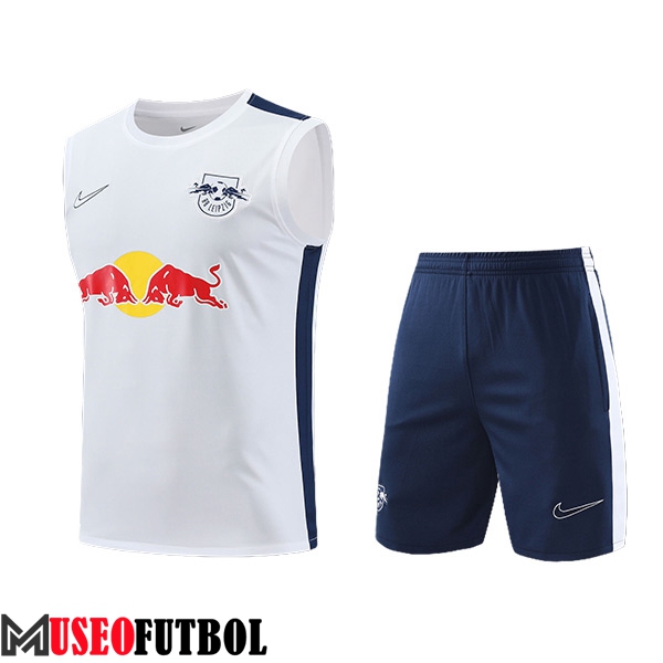 Camiseta Entrenamiento sin mangas + Cortos RB Leipzig Blanco/Azul 2023/2024