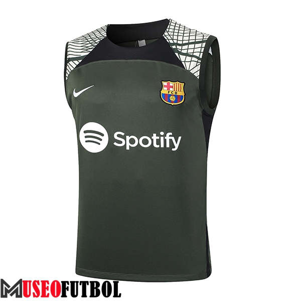 Chalecos De Futbol FC Barcelona Verde 2023/2024 -04