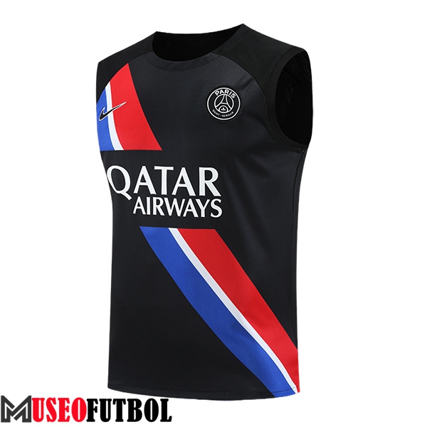 Chalecos De Futbol PSG Negro/Rojo/Azul 2023/2024