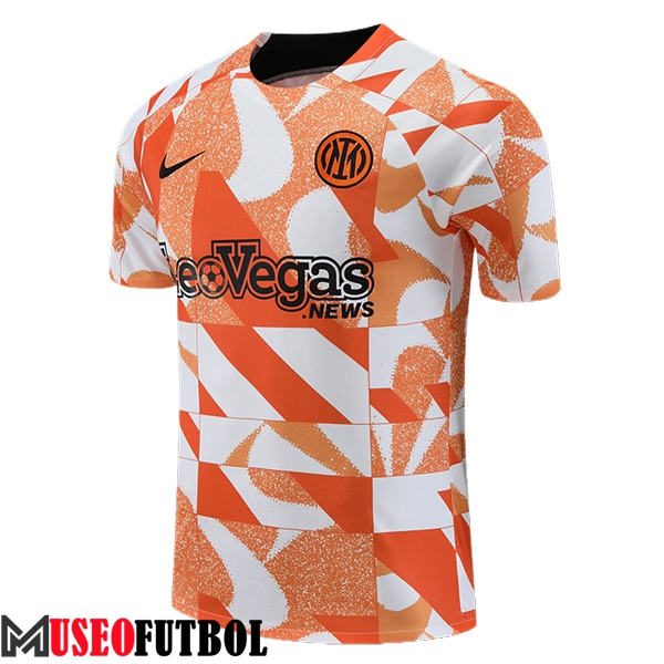 Camiseta Entrenamiento Inter Milan Blanco/Naranja 2023/2024