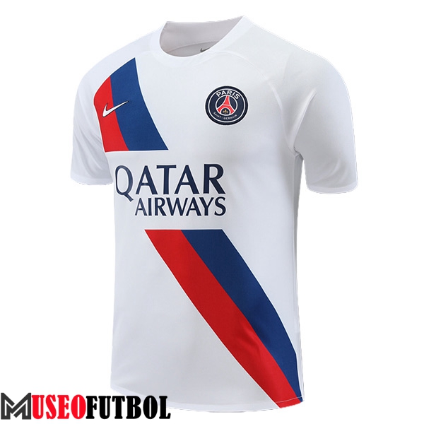 Camiseta Entrenamiento PSG Blanco/Rojo/Azul 2023/2024