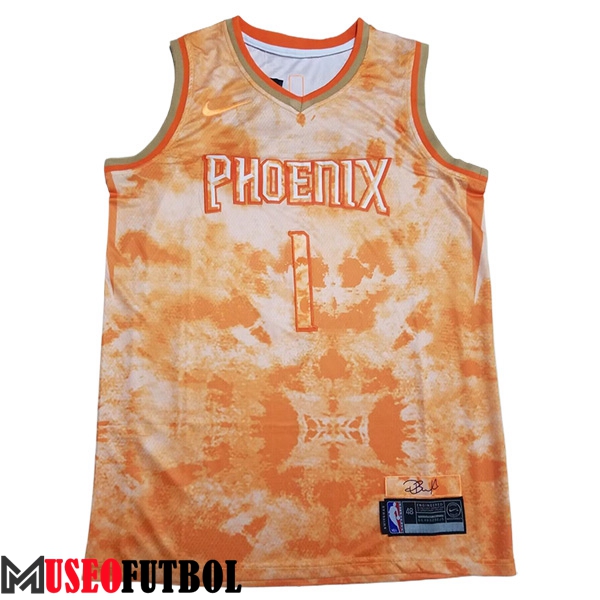 Camisetas De Futbol Phoenix Suns (BOOKER #1) 2023/24 Naranja -02