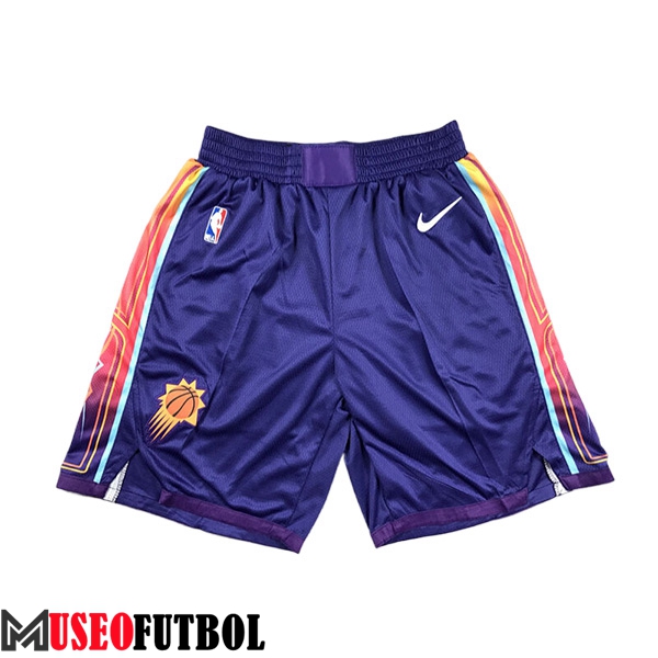 Cortos NBA Phoenix Suns 2023/24 Violeta/Naranja -02